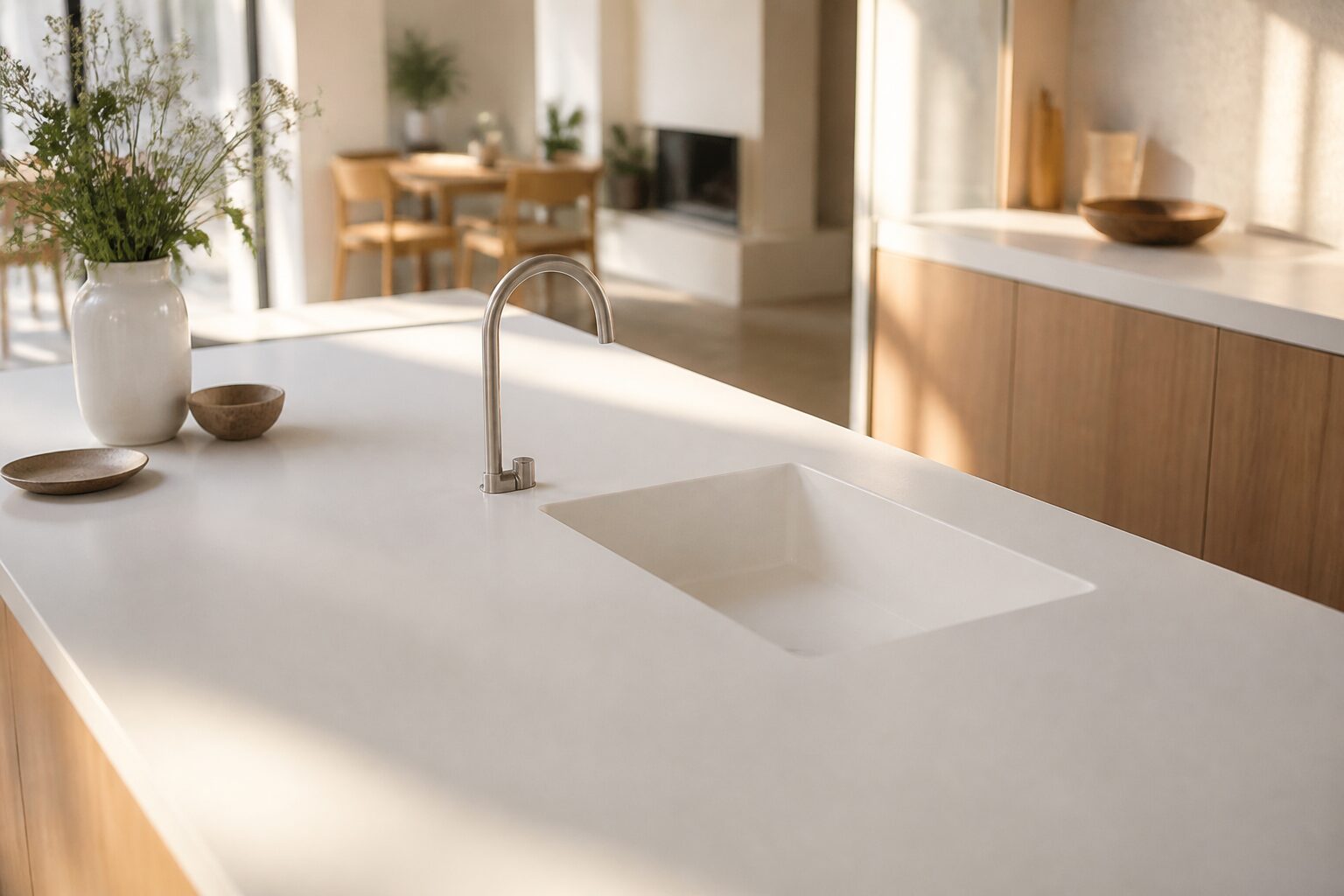 Corian : le matériau solid surface pour votre cuisine