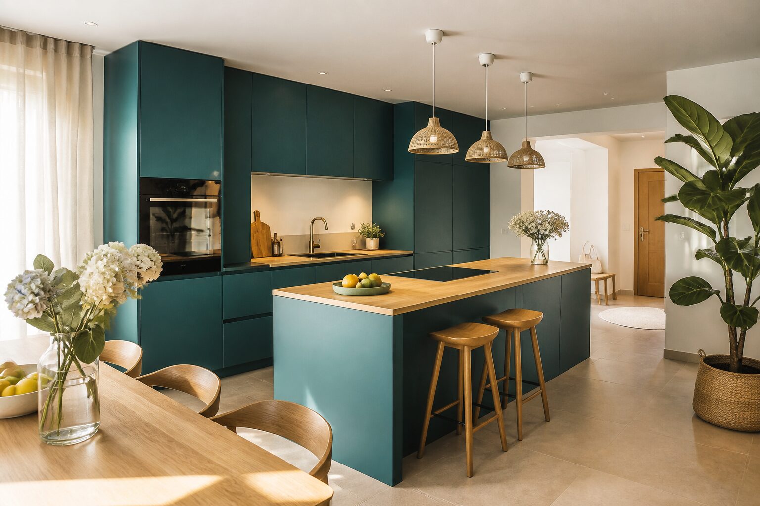 Le bleu dans la cuisine : nuances et idées déco en 2026