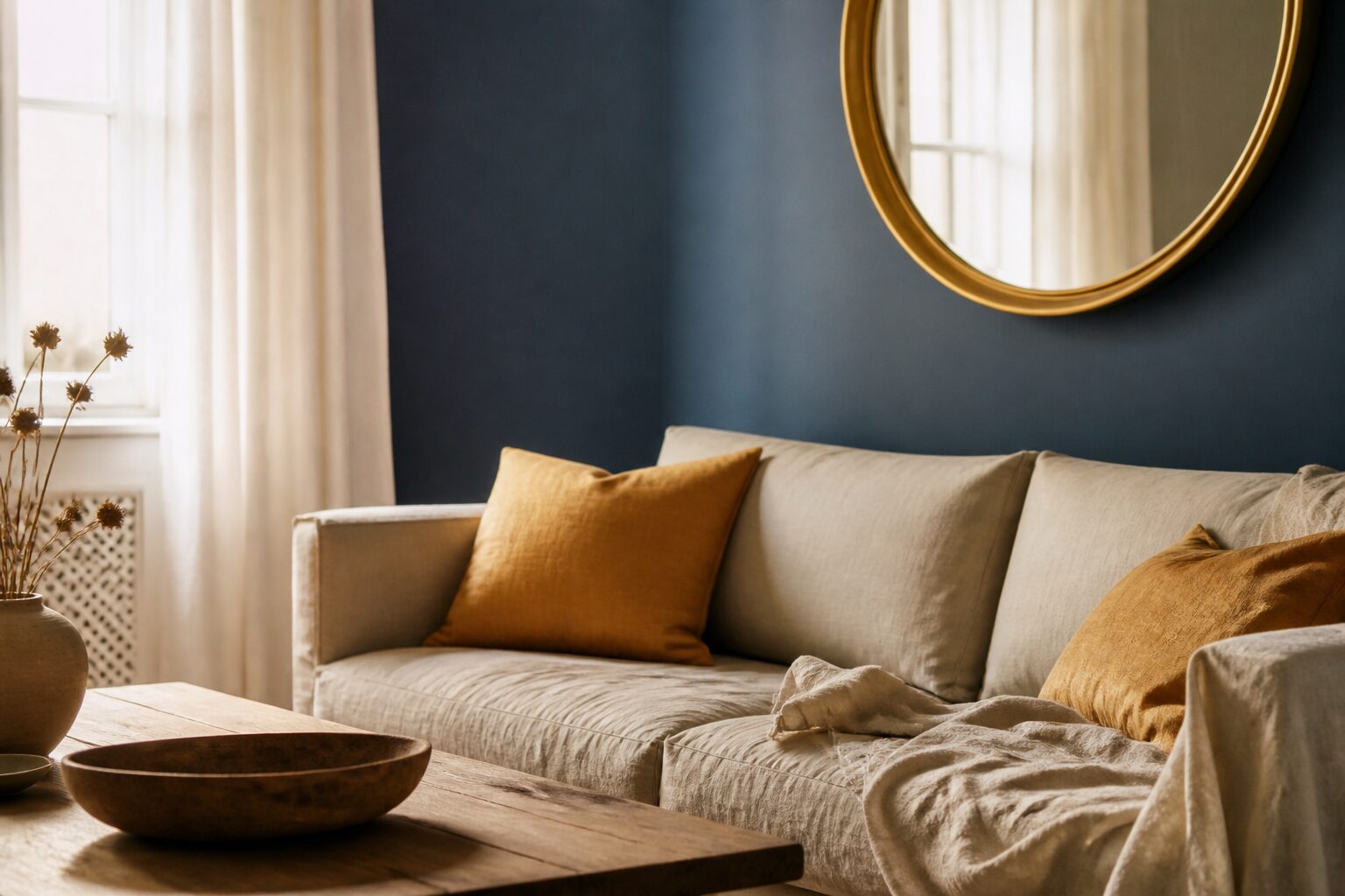 Palette de couleurs en d dans un intérieur décoré