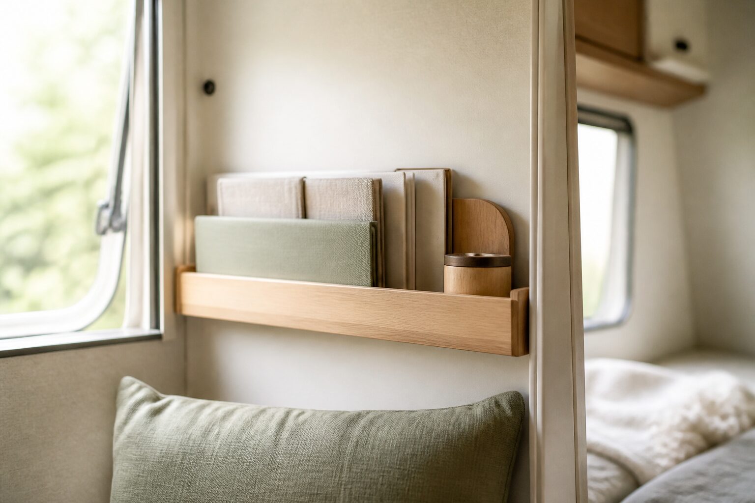 Rénovation d'une petite caravane, aménagement et rangements