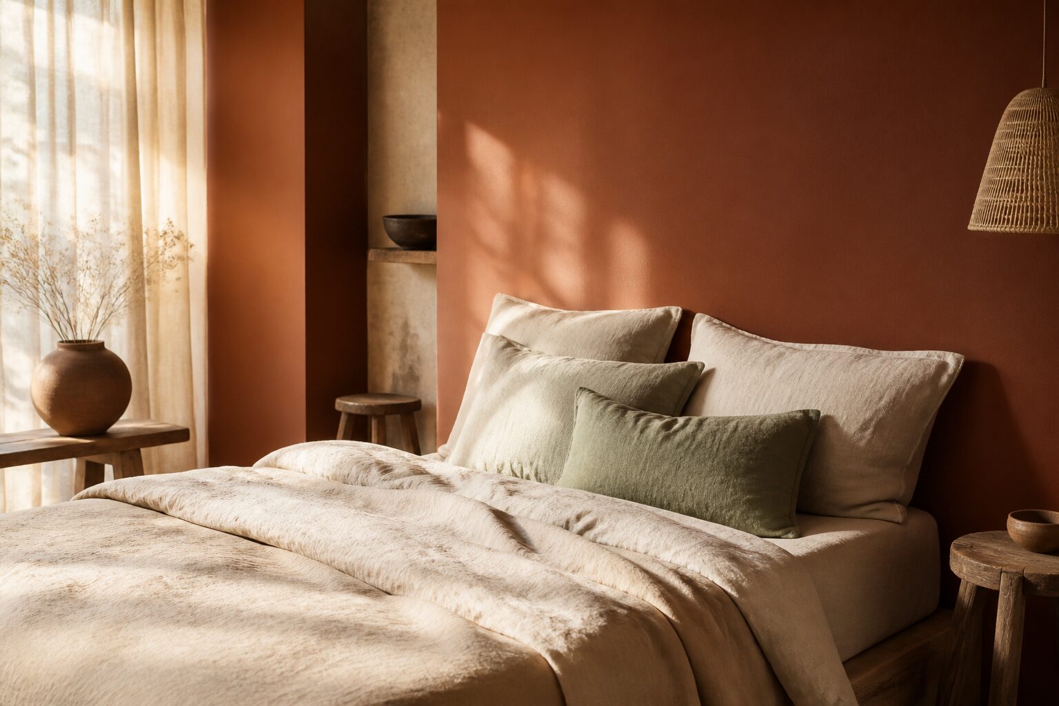 Chambre terracotta : idées déco et associations réussies