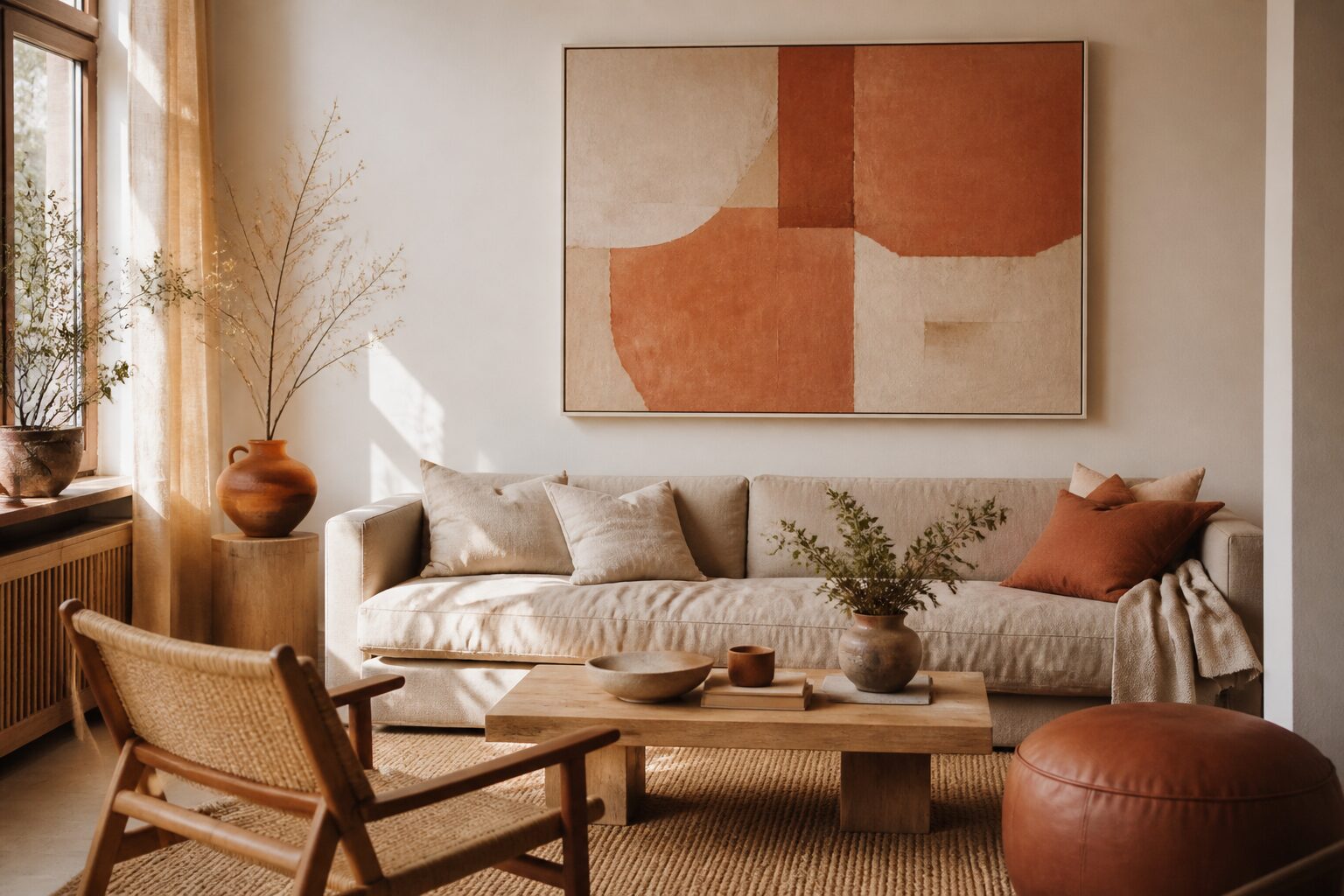 Tableau abstrait : le choisir et le placer chez soi